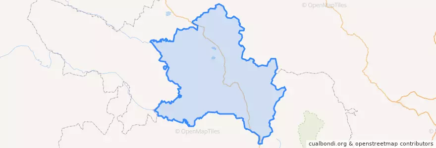 Mapa de ubicacion de མཛོད་དགེ་རྫོང་ 若尔盖县.