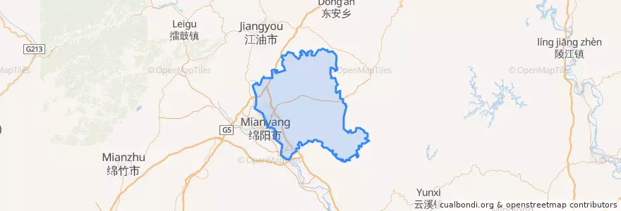 Mapa de ubicacion de District de Youxian.