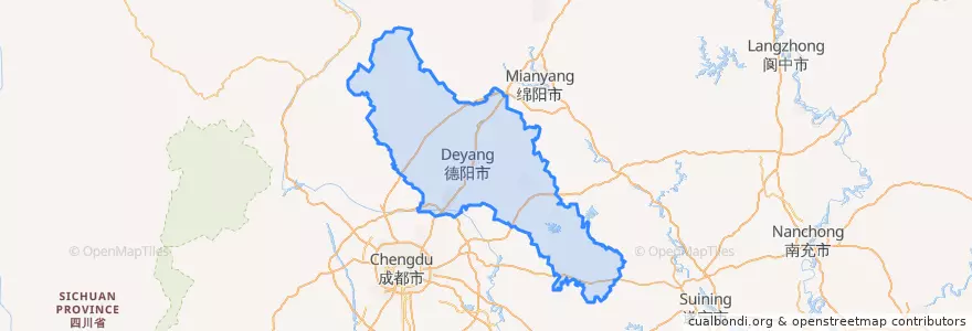 Mapa de ubicacion de 德阳市.