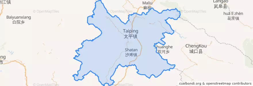 Mapa de ubicacion de 万源市.