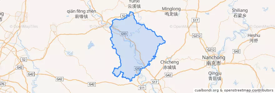 Mapa de ubicacion de 射洪市.