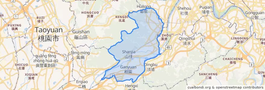 Mapa de ubicacion de 수린 구.