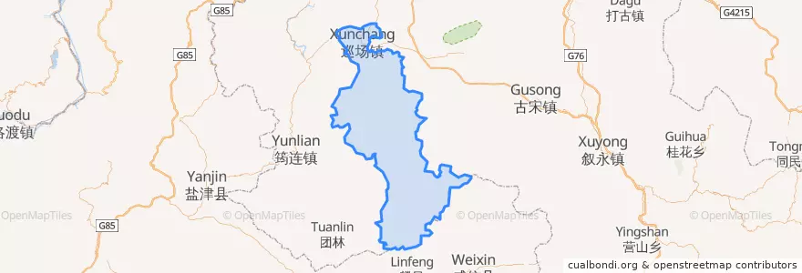 Mapa de ubicacion de 珙县.