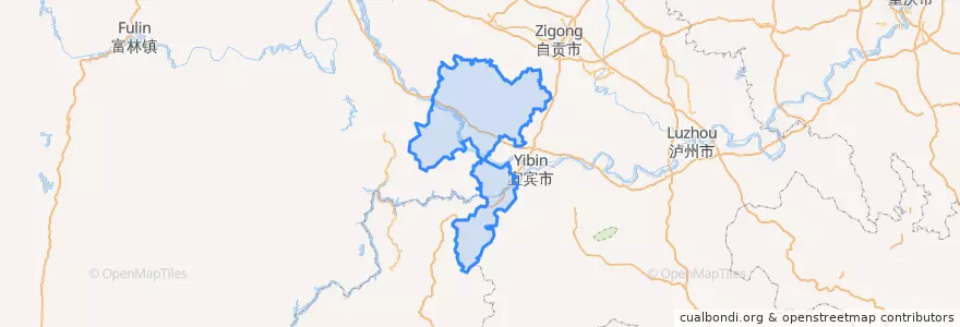Mapa de ubicacion de 叙州区.