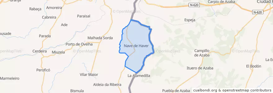Mapa de ubicacion de Nave de Haver.