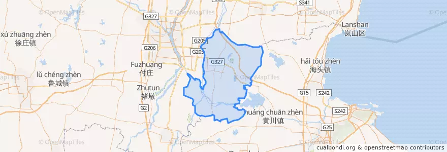 Mapa de ubicacion de 临沭县 (Linshu).