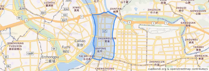 Mapa de ubicacion de Distretto di Datong.