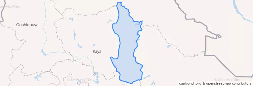 Mapa de ubicacion de Namentenga.