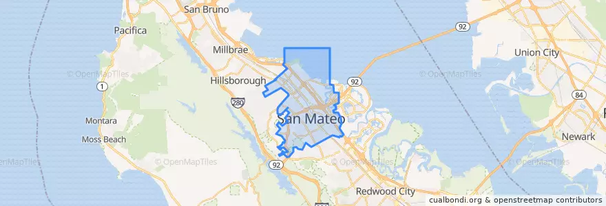 Mapa de ubicacion de San Mateo.