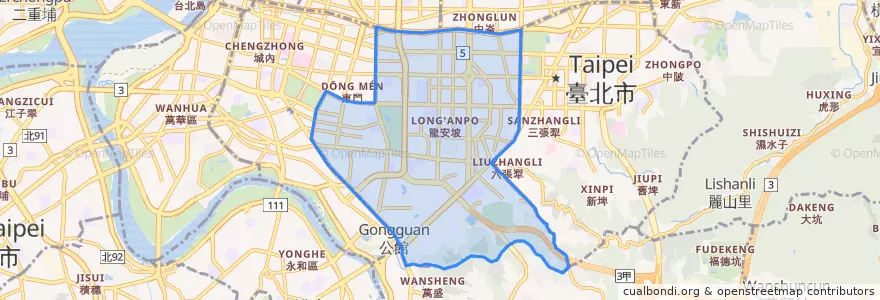 Mapa de ubicacion de Даань.