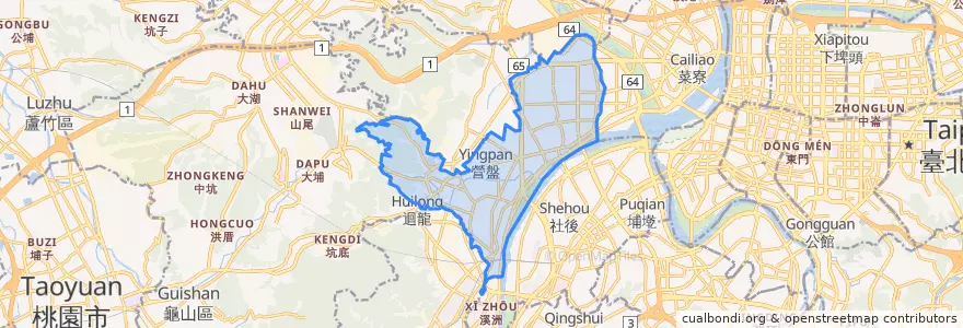 Mapa de ubicacion de 新莊區.