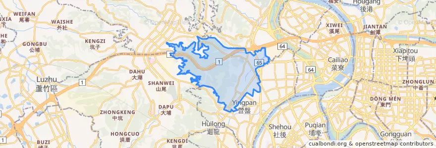 Mapa de ubicacion de 타이산 구.