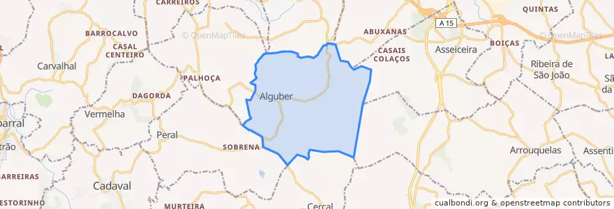 Mapa de ubicacion de Alguber.