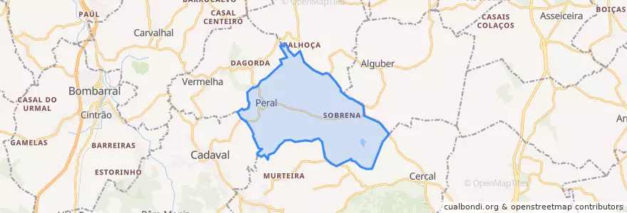Mapa de ubicacion de Peral.