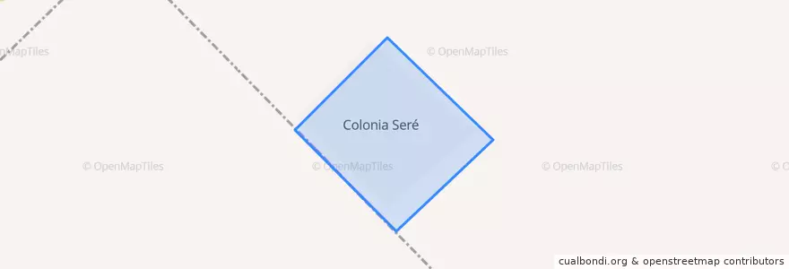 Mapa de ubicacion de Colonia Seré.