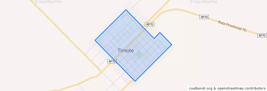 Mapa de ubicacion de Timote.