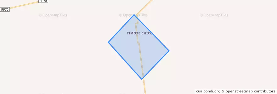 Mapa de ubicacion de Timote Chico.