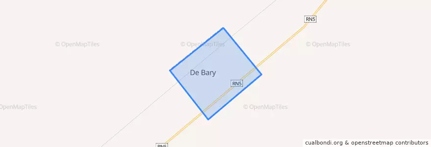 Mapa de ubicacion de De Bary.