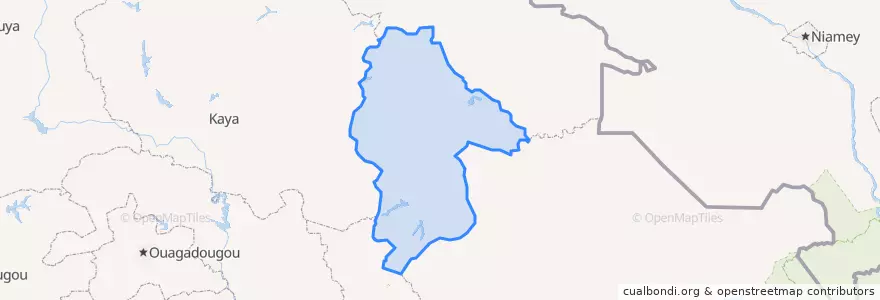 Mapa de ubicacion de Gnagna.