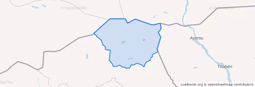Mapa de ubicacion de Oudalan.