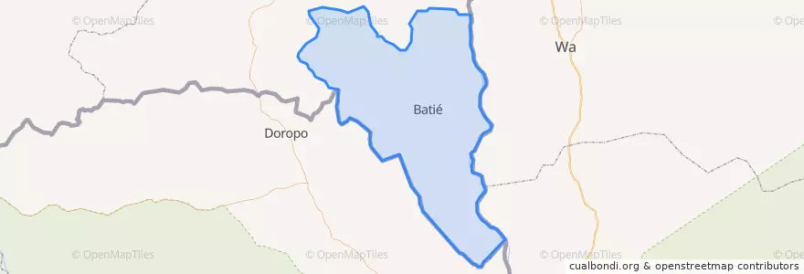 Mapa de ubicacion de Noumbiel.