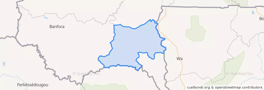 Mapa de ubicacion de Poni.