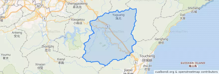 Mapa de ubicacion de Distretto di Pinglin.