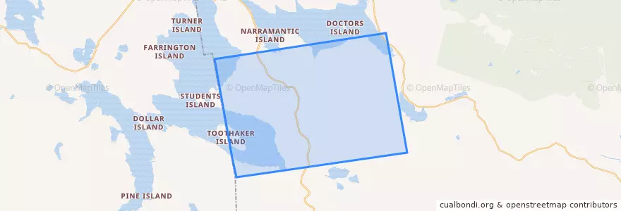Mapa de ubicacion de Rangeley Plantation.