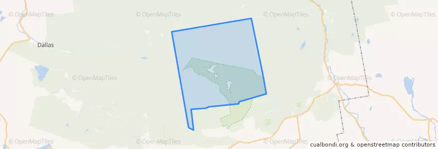 Mapa de ubicacion de Mount Abram Township.