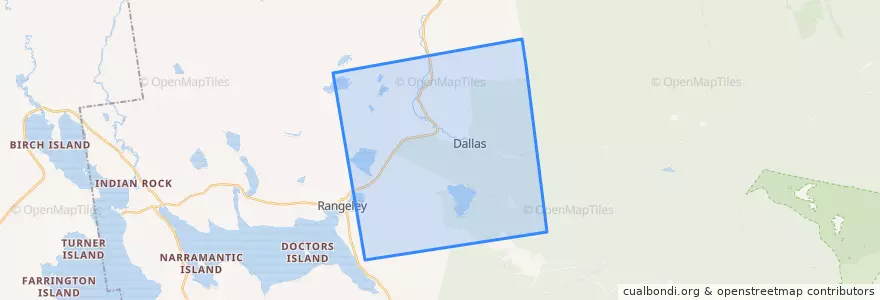 Mapa de ubicacion de Dallas Plantation.