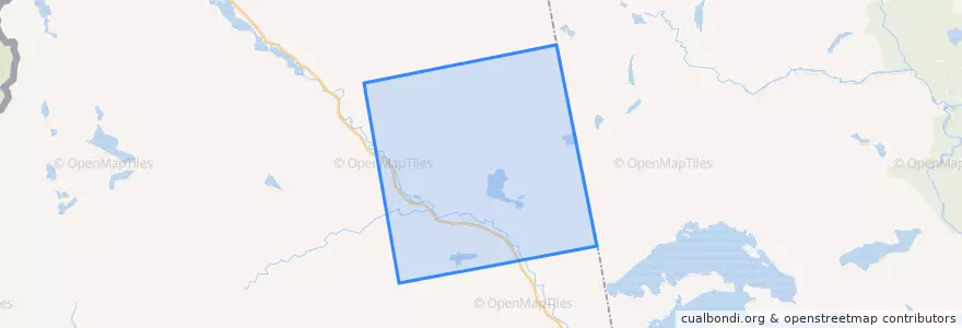 Mapa de ubicacion de Jim Pond Township.