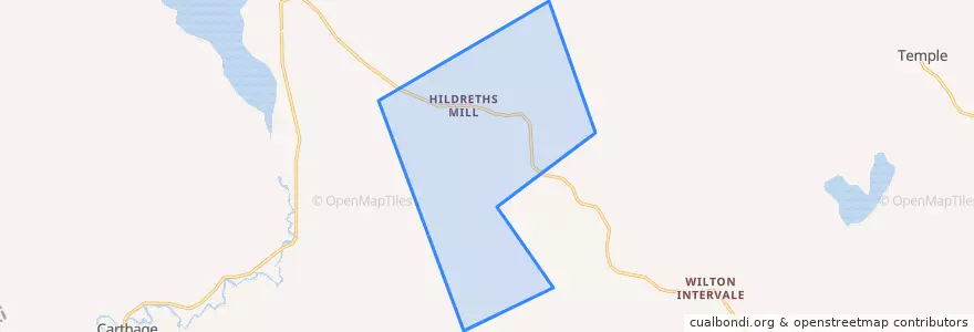 Mapa de ubicacion de Perkins Township.