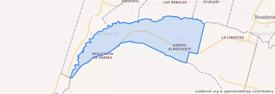 Mapa de ubicacion de Distrito La Reducción.