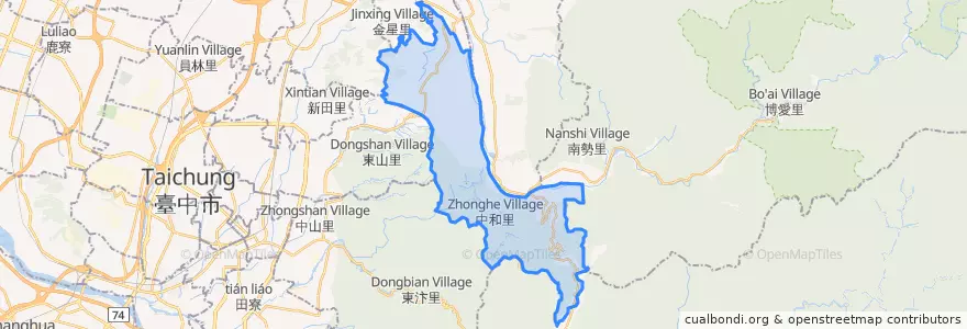 Mapa de ubicacion de 新社區.
