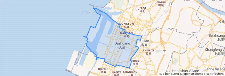 Mapa de ubicacion de 梧棲區.