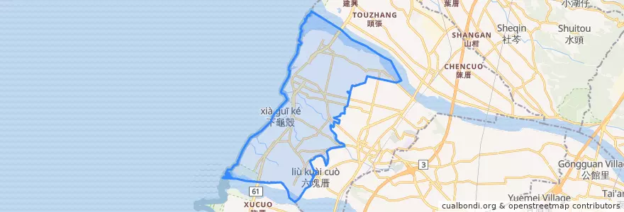 Mapa de ubicacion de 다안 구.
