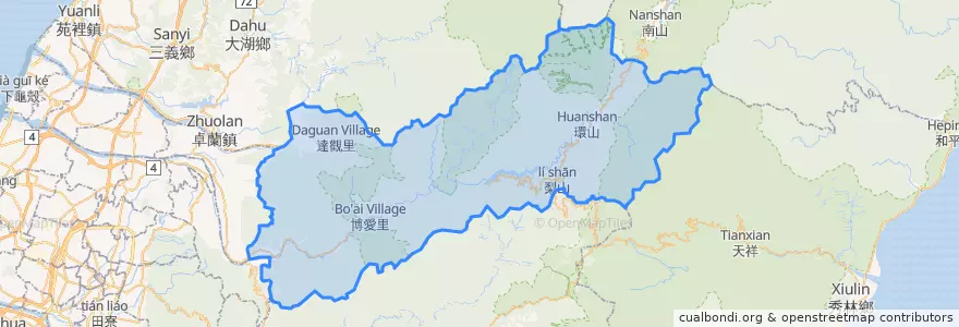 Mapa de ubicacion de 和平區.