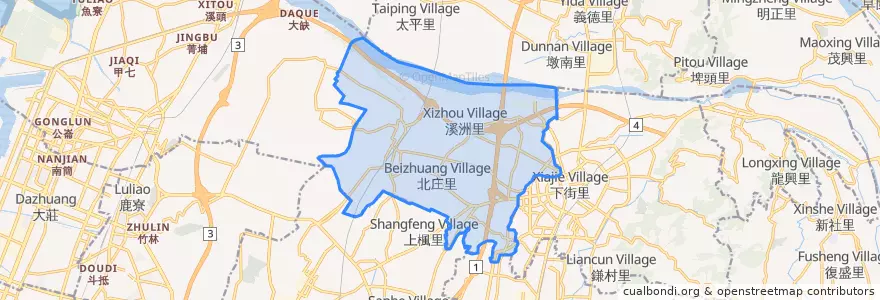 Mapa de ubicacion de 神岡區.