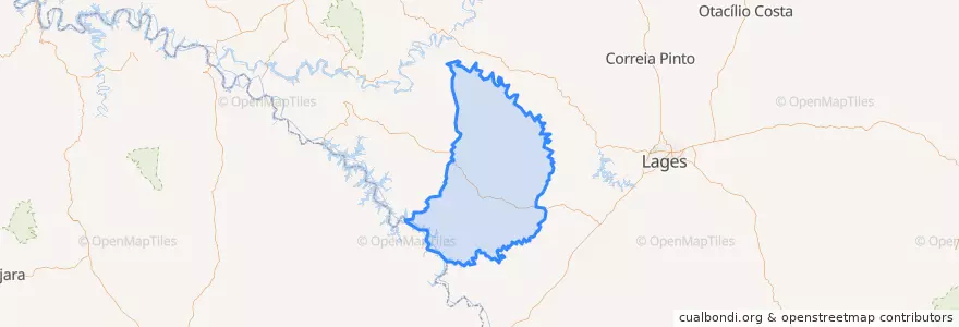 Mapa de ubicacion de Campo Belo do Sul.
