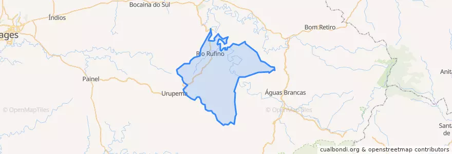Mapa de ubicacion de Rio Rufino.