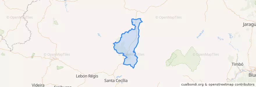 Mapa de ubicacion de Monte Castelo.