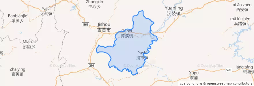 Mapa de ubicacion de 泸溪县.
