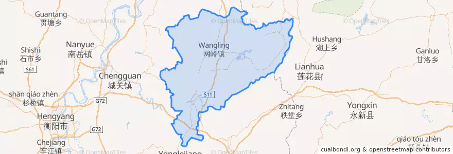 Mapa de ubicacion de 攸县.