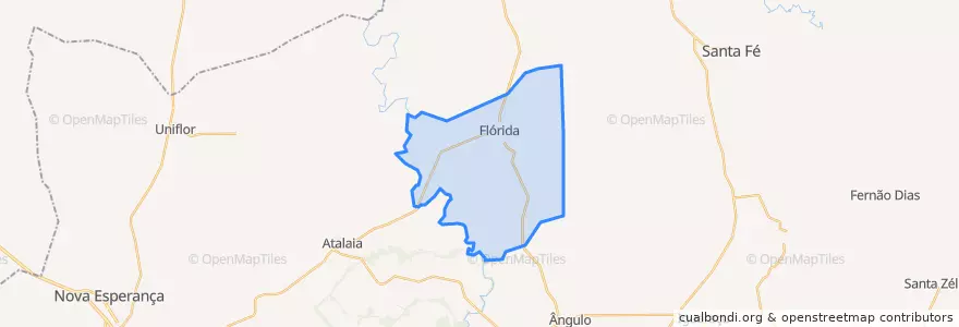 Mapa de ubicacion de Flórida.