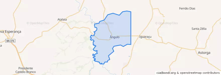 Mapa de ubicacion de Ângulo.