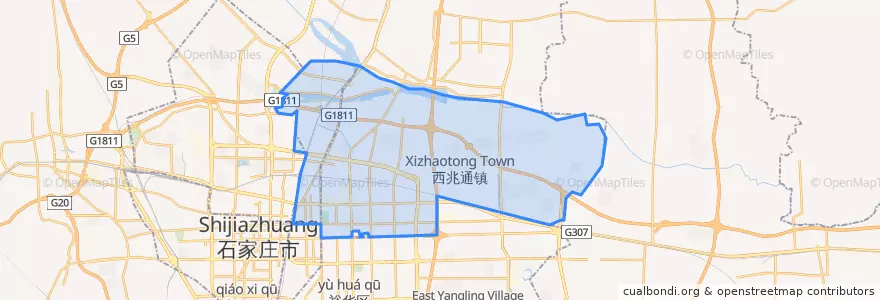 Mapa de ubicacion de Chang'an District.