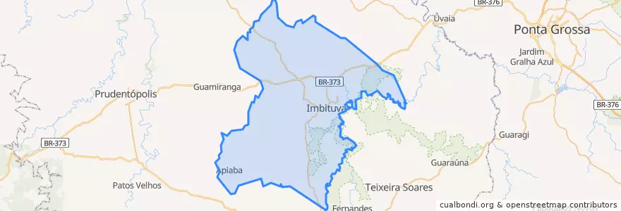 Mapa de ubicacion de Imbituva.