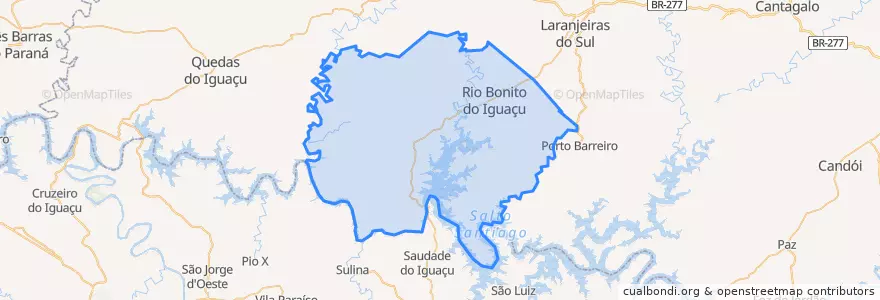 Mapa de ubicacion de Rio Bonito do Iguaçu.