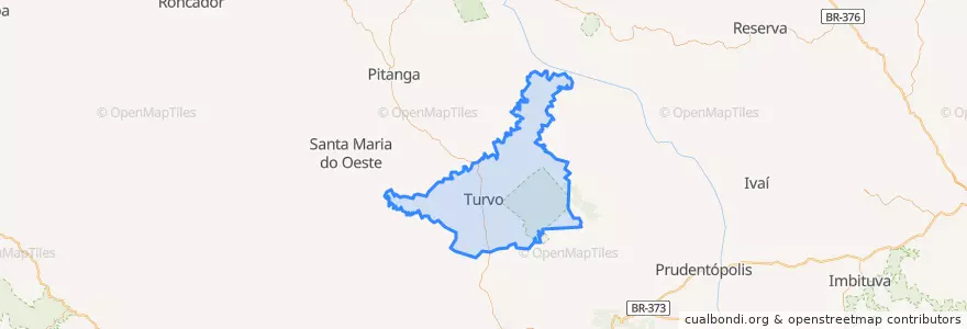 Mapa de ubicacion de Turvo.