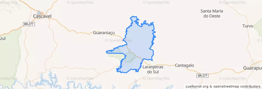Mapa de ubicacion de Nova Laranjeiras.